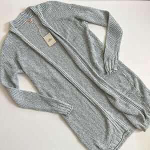Faherty NWT Blue Open Cardigan Small